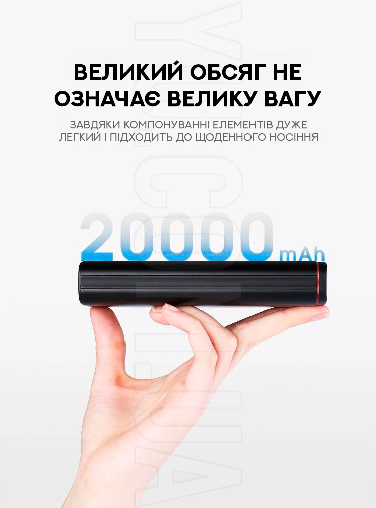 Портативний зарядний пристрій Power Bank KP PD-20 20000мАч